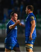 27 October 2018; Ed Byrne, left, and Ross Molony of Leinster celebrate following the Guinness PRO14 Round 7 match between Benetton and Leinster at Stadio Comunale Di Monigo in Treviso, Italy. Photo by Sam Barnes/Sportsfile
