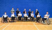 27 October 2018; The Connacht team and coaches prior to the M.Donnelly GAA Wheelchair Hurling All-Ireland Finals match between Ulster and Connacht at the Sport Ireland National Indoor Arena in Abbotstown, Dublin. Photo by Barry Cregg/Sportsfile