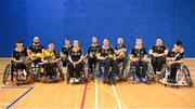 27 October 2018; The Ulster team prior to the M.Donnelly GAA Wheelchair Hurling All-Ireland Finals match between Ulster and Connacht at the Sport Ireland National Indoor Arena in Abbotstown, Dublin. Photo by Barry Cregg/Sportsfile