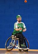 27 October 2018; Alex Hennerby of Leinster during the M.Donnelly GAA Wheelchair Hurling All-Ireland Finals match between Munster and Leinster at the Sport Ireland National Indoor Arena in Abbotstown, Dublin. Photo by Barry Cregg/Sportsfile