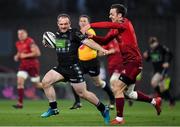 27 October 2018; Nick Grigg of Glasgow Warriors is tackled by Darren Sweetnam of Munster during the Guinness PRO14 Round 7 match between Munster and Glasgow Warriors at Thomond Park in Limerick. Photo by Brendan Moran/Sportsfile
