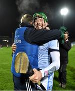 27 October 2018; Shane Dowling of Na Piarsaigh celebrates with manager Paul Beary following the Limerick County Senior Club Hurling Championship Final match between Na Piarsaigh and Doon at the Gaelic Grounds in Limerick. Photo by Brendan Moran/Sportsfile