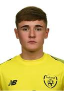 28 October 2018; Lee Morris of Republic of Ireland poses for a portrait during a Republic of Ireland U15 portrait session at Johnstown House in Enfield, Co Meath. Photo by Stephen McCarthy/Sportsfile