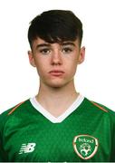 28 October 2018; Ben Quinn of Republic of Ireland poses for a portrait during a Republic of Ireland U15 portrait session at Johnstown House in Enfield, Co Meath. Photo by Stephen McCarthy/Sportsfile
