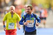 28 October 2018; Keith O'Rourke from Dublin, Ireland, on his way to finishing the 2018 SSE Airtricity Dublin Marathon. 20,000 runners took to the Fitzwilliam Square start line to participate in the 39th running of the SSE Airtricity Dublin Marathon, making it the fifth largest marathon in Europe. Photo by Eóin Noonan/Sportsfile