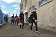28 October 2018; Midleton players Cormac Walsh and Luke O'Farrell arrive at Walsh Park before the AIB Munster GAA Hurling Senior Club Championship quarter-final match between Ballygunner and Midleton at Walsh Park in Waterford. Photo by Matt Browne/Sportsfile