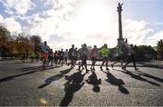 28 October 2018; A general view of runners passing through Pheonix Park during the 2018 SSE Airtricity Dublin Marathon. 20,000 runners took to the Fitzwilliam Square start line to participate in the 39th running of the SSE Airtricity Dublin Marathon, making it the fifth largest marathon in Europe. Photo by Sam Barnes/Sportsfile