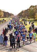28 October 2018; A general view of runners passing through the Pheonix Park during the 2018 SSE Airtricity Dublin Marathon. 20,000 runners took to the Fitzwilliam Square start line to participate in the 39th running of the SSE Airtricity Dublin Marathon, making it the fifth largest marathon in Europe. Photo by Sam Barnes/Sportsfile