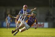 28 October 2018; Fergal Whitely of Kilmacud Crokes in action against Niall McMorrow of Ballyboden St Enda's during the Dublin County Senior Club Hurling Championship Final Replay match between Kilmacud Crokes and Ballyboden St Enda's, at Parnell Park in Dublin. Photo by Daire Brennan/Sportsfile