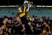 28 October 2018; Dr. Crokes captain John Payne celebrates with the Bishop Moynihan cup after the Kerry County Senior Club Football Championship Final match between Dr Crokes and Dingle at Austin Stack Park in Tralee, Kerry. Photo by Brendan Moran/Sportsfile