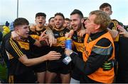 28 October 2018; Dr. Crokes players, from left, Jordan Kiely, Tony Brosnan, Micheál Burns, Paul Clarke and selector Vince Casey celebrate after the Kerry County Senior Club Football Championship Final match between Dr Crokes and Dingle at Austin Stack Park in Tralee, Kerry. Photo by Brendan Moran/Sportsfile