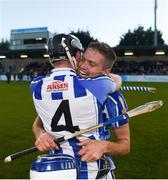 28 October 2018; Shane Durkin, left, and Conal Keaney of Ballyboden St Enda's celebrate after the Dublin County Senior Club Hurling Championship Final Replay match between Kilmacud Crokes and Ballyboden St Enda's, at Parnell Park, Dublin. Photo by Daire Brennan/Sportsfile