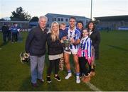 28 October 2018; Shane Durkin of Ballyboden St Enda's celebrates with family after the Dublin County Senior Club Hurling Championship Final Replay match between Kilmacud Crokes and Ballyboden St Enda's, at Parnell Park, Dublin. Photo by Daire Brennan/Sportsfile