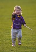 28 October 2018; Kilmacud Crokes supporter Maébh Brennan, age 18 months, after the Dublin County Senior Club Hurling Championship Final Replay match between Kilmacud Crokes and Ballyboden St Enda's, at Parnell Park, Dublin. Photo by Daire Brennan/Sportsfile