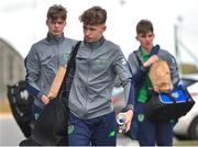 29 October 2018; Cian Kelly of Republic of Ireland U15 arrives prior to his Republic of Ireland U15 and Republic of Ireland U16 match at FAI National Training Centre in Abbotstown, Dublin. Photo by Seb Daly/Sportsfile