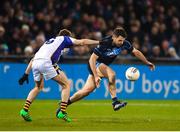 29 October 2018; Kevin McManamon of St Jude's in action against Ross McGowan of Kilmacud Crokes during the Dublin County Senior Club Football Championship Final match between St Jude's and Kilmacud Crokes at Parnell Park in Dublin. Photo by Daire Brennan/Sportsfile