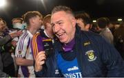 29 October 2018; Kilmacud Crokes joint manager Johnny Magee celebrates after the Dublin County Senior Club Football Championship Final match between St Jude's and Kilmacud Crokes at Parnell Park in Dublin. Photo by Daire Brennan/Sportsfile