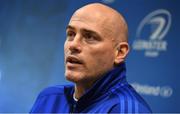 30 October 2018; Backs coach Felipe Contepomi during a Leinster Rugby press conference at Leinster Rugby Headquarters in UCD, Dublin. Photo by Ramsey Cardy/Sportsfile