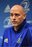 30 October 2018; Backs coach Felipe Contepomi during a Leinster Rugby press conference at Leinster Rugby Headquarters in UCD, Dublin. Photo by Ramsey Cardy/Sportsfile
