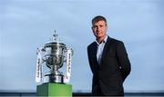 30 October 2018; Dundalk manager Stephen Kenny poses for a portrait during the Dundalk Media Day ahead of the Irish Daily Mail FAI Cup Final match between Dundalk and Cork at Oriel Park in Dundalk, Louth. Photo by Sam Barnes/Sportsfile