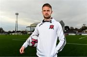 30 October 2018; Dane Massey poses for a portrait during the Dundalk Media Day ahead of the Irish Daily Mail FAI Cup Final match between Dundalk and Cork at Oriel Park in Dundalk, Louth.  Photo by Sam Barnes/Sportsfile