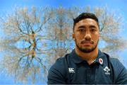 30 October 2018; Bundee Aki poses for a portrait after an Ireland Rugby Press Conference at the Hyatt Regency in Chicago, USA. Photo by Brendan Moran/Sportsfile