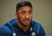 30 October 2018; Bundee Aki during an Ireland Rugby Press Conference at the Hyatt Regency in Chicago, USA. Photo by Brendan Moran/Sportsfile