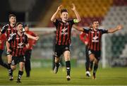 30 October 2018; Andy Lyons of Bohemians celebrates with team-mates following the SSE Airtricity U19 League Final match between Shamrock Rovers and Bohemians at Tallaght Stadium in Dublin. Photo by Harry Murphy/Sportsfile