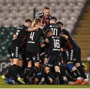 30 October 2018; Bohemians players celebrate following the SSE Airtricity U19 League Final match between Shamrock Rovers and Bohemians at Tallaght Stadium in Dublin. Photo by Harry Murphy/Sportsfile