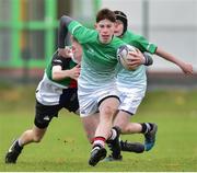 31 October 2018; Conal Kervick of South East Area is tackled by Luke Standish of Midlands Area during the U16s 2nd Round Shane Horgan Cup match between South East Area v Midlands Area at IT Carlow in Carlow. Photo by Matt Browne/Sportsfile
