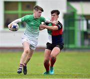 31 October 2018; Billy Lawlor of South East is tackled by Petar Mitic of Midlands Area during the U18s 2nd Round Shane Horgan Cup match between South East Area and Midlands Area at IT Carlow in Carlow. Photo by Matt Browne/Sportsfile