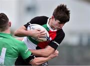 31 October 2018; Ben Smullen of Midlands Area is tackled by Jack Hanlon of South East Area during the U18s 2nd Round Shane Horgan Cup match between South East Area and Midlands Area at IT Carlow in Carlow. Photo by Matt Browne/Sportsfile