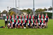 31 October 2018; The Midlands Area squad before the U16s 2nd Round Shane Horgan Cup match between South East Area and Midlands Area at IT Carlow in Carlow. Photo by Matt Browne/Sportsfile