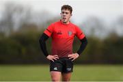 31 October 2018; Dylan Lynch of North East Area during the U18s 2nd Round Shane Horgan Cup match between North East Area and Metropolitan Area at Ashbourne RFC in Ashbourne, Co Meath. Photo by Piaras Ó Mídheach/Sportsfile