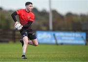 31 October 2018; Luke Mitchell of North East Area during the U18s 2nd Round Shane Horgan Cup match between North East Area and Metropolitan Area at Ashbourne RFC in Ashbourne, Co Meath. Photo by Piaras Ó Mídheach/Sportsfile