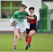 31 October 2018; Billy Lawlor of South East Area is tackled by Petar Mitic of Midlands Area during the U18s 2nd Round Shane Horgan Cup match between South East Area and Midlands Area at IT Carlow in Carlow. Photo by Matt Browne/Sportsfile
