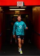 1 November 2018; Will Addison arrives for Ireland rugby squad training session at Toyota Park in Chicago, USA. Photo by Brendan Moran/Sportsfile