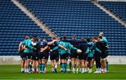 1 November 2018; The Ireland squad gather in a huddle during Ireland rugby squad training session at Toyota Park in Chicago, USA. Photo by Brendan Moran/Sportsfile