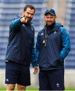1 November 2018; Defence coach Andy Farrell, left, with scrum coach Greg Feek during Ireland rugby squad training session at Toyota Park in Chicago, USA. Photo by Brendan Moran/Sportsfile