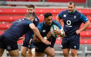 1 November 2018; Bundee Aki during Ireland rugby squad training session at Toyota Park in Chicago, USA. Photo by Brendan Moran/Sportsfile