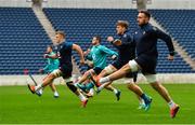 1 November 2018; Jack Conan, right, during Ireland rugby squad training session at Toyota Park in Chicago, USA. Photo by Brendan Moran/Sportsfile