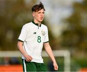29 October 2018; Kalin Barlow of Republic of Ireland U16 during the Republic of Ireland U15 and Republic of Ireland U16 match at FAI National Training Centre in Abbotstown, Dublin. Photo by Seb Daly/Sportsfile