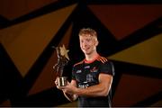 2 November 2018; Limerick hurler Cian Lynch with his PwC hurler of the year award at the PwC All Stars 2018 at the Convention Centre in Dublin. Photo by Ramsey Cardy/Sportsfile
