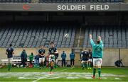 2 November 2018; Joey Carbery during the Ireland rugby captain's run at Soldier Field in Chicago, USA. Photo by Brendan Moran/Sportsfile