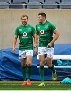 2 November 2018; Will Addison, left, and Jacob Stockdale during the Ireland rugby captain's run at Soldier Field in Chicago, USA. Photo by Brendan Moran/Sportsfile