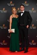 2 November 2018; Wexford hurler Liam Ryan with Kate Tobin upon arrival at the PwC All Stars 2018 at the Convention Centre in Dublin. Photo by Sam Barnes/Sportsfile