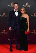 2 November 2018; Carlow footballer Paul Broderick with Chloe O'Toole upon arrival at the PwC All Stars 2018 at the Convention Centre in Dublin. Photo by Ramsey Cardy/Sportsfile