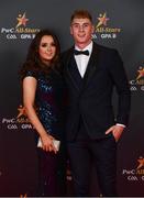 2 November 2018; Kildare footballer Daniel Flynn with Róisín McNally upon arrival at the PwC All Stars 2018 at the Convention Centre in Dublin. Photo by Ramsey Cardy/Sportsfile