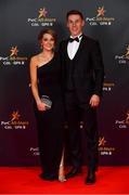 2 November 2018; Kilkenny hurler Cillian Buckley with Niamh Dowling upon arrival at the PwC All Stars 2018 at the Convention Centre in Dublin. Photo by Ramsey Cardy/Sportsfile