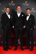 2 November 2018; Monaghan footballers, from left, Conor McManus, Rory Beggan, and Karl O'Connell upon arrival at the PwC All Stars 2018 at the Convention Centre in Dublin. Photo by Sam Barnes/Sportsfile